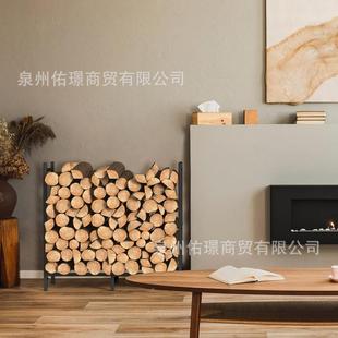 方管铁艺火架柴室内户外储放存承重型木CHJ-016柴堆置物架壁炉木