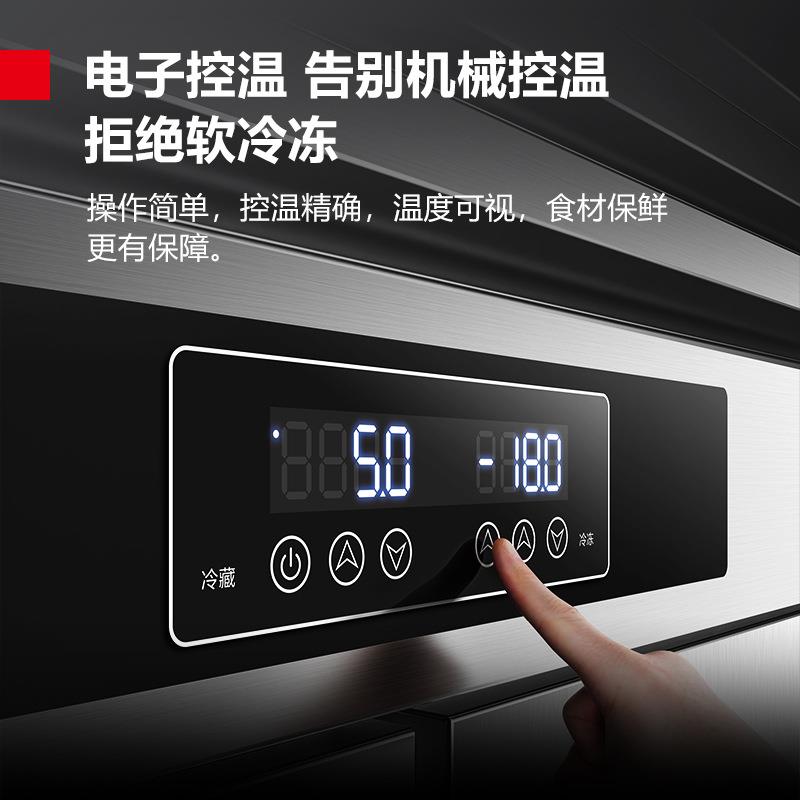 商用四门EKL保鲜柜冷藏冷冻A双温厨房冰箱四柜开门BCD900冰-2W