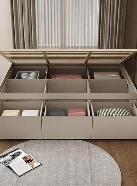 my小户型榻骨米床无储床头现代简约高箱单人F77HMJM5物收榻纳箱体