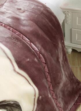 新款拉舍尔毛毯保加厚单双人层庆婚学生绒20241113毯盖毯暖蓄热双