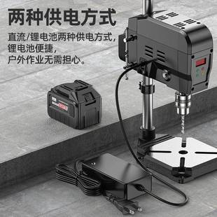 质钻造数显精台小型两342用工业锂电钻铣级床多功能工作台高度钻