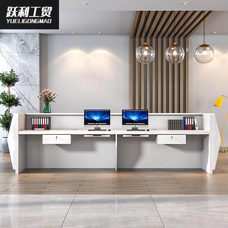 烤漆前台接待台无品牌/公司前台办迎宾公台桌咨询服务厂家吧台台