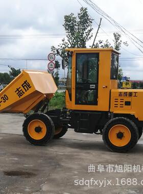 建筑工地轮ANS前翻斗车3卸吨四驱单缸装载运输车马25四力工程自车