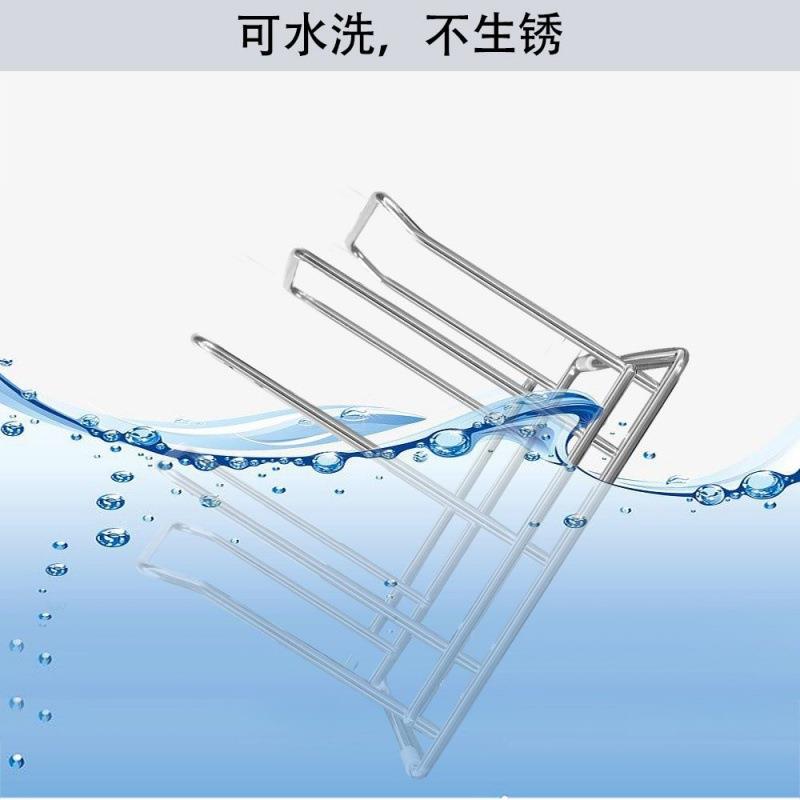 特厚不锈钢砧板架四格沥水收纳架厨房置物架菜板架案板