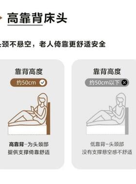 人实木床家米用主卧2米大床布艺1.8m双床简约1.2出MAG租床房床架