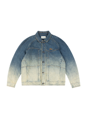 Dime MTL Denim Jacket 美式复古渐变街头滑板工装牛仔夹克外套男
