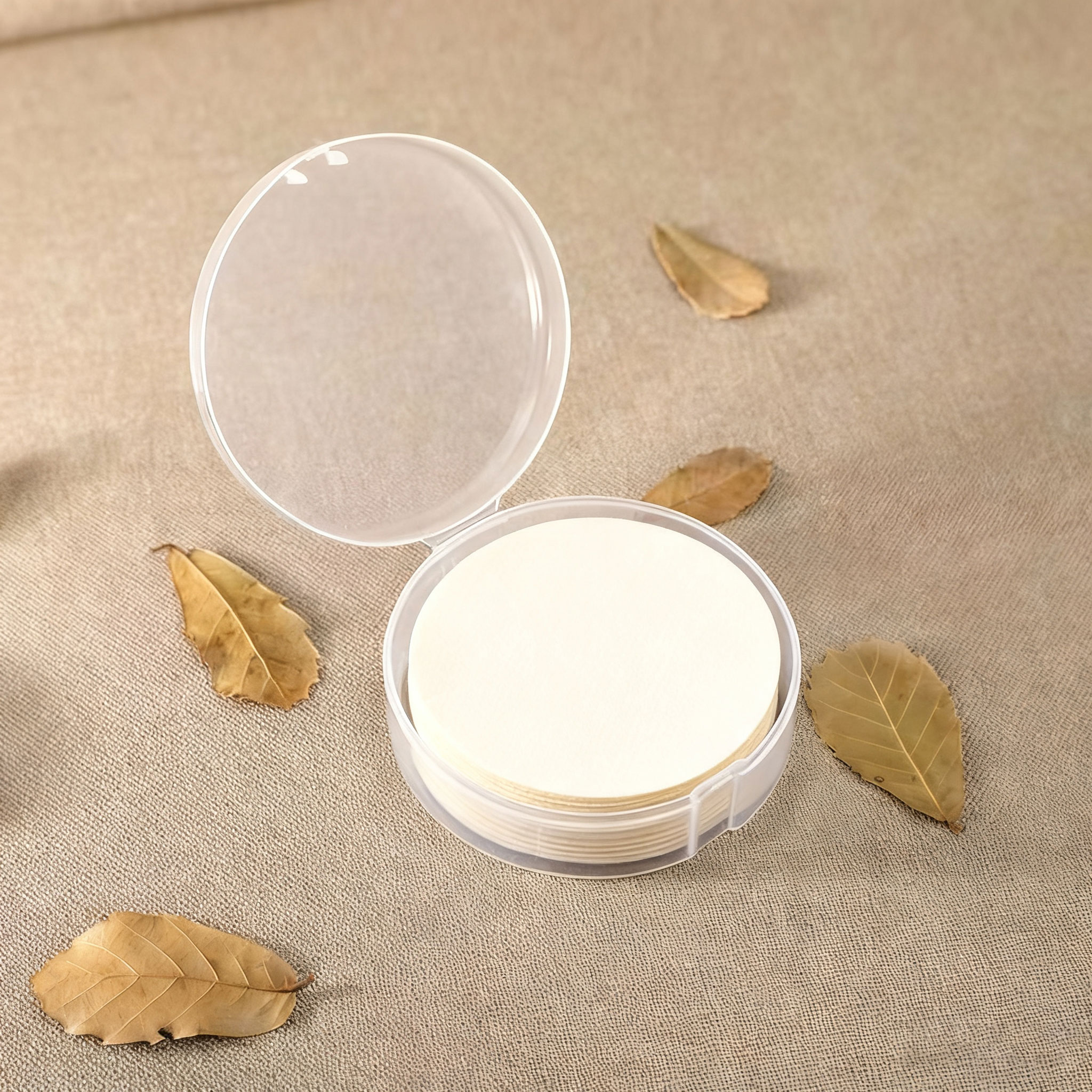 一次性圆形咖啡滤纸51/5456/58/60mm收纳盒摩卡壶手柄滤纸防潮