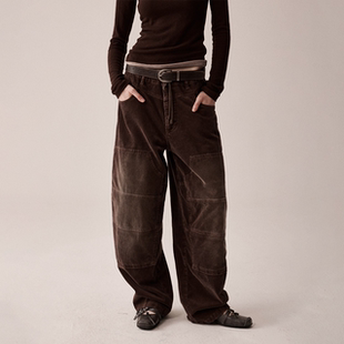 裤 休闲裤 2025新款 子弯刀裤 秋冬流行宽松休闲裤 RURE复古灯芯绒工装
