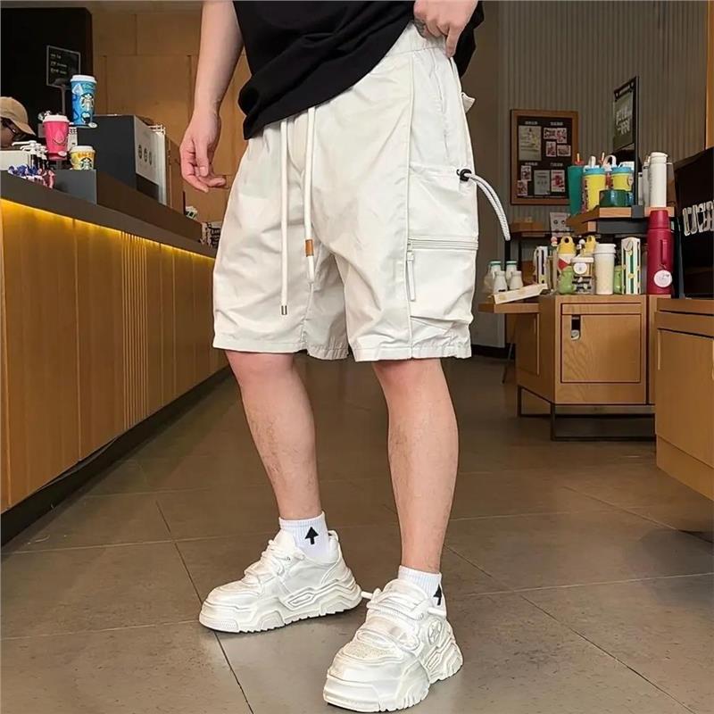 夏季透气工装大口袋短裤男潮流宽松休闲大裤衩青年运动五分裤男款
