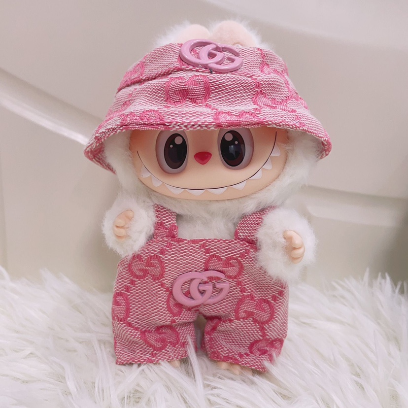 拉布布玩偶正品labubu公仔娃衣