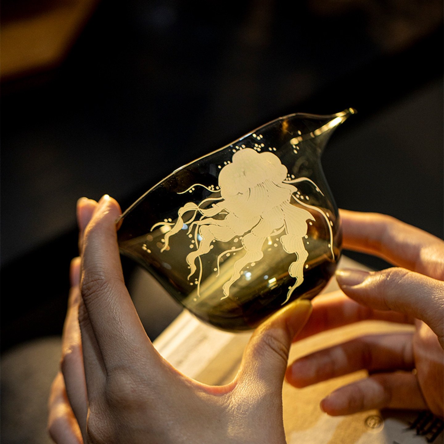 盈德堂 高颜值高硼硅玻璃公道杯家用水母茶海茶水分茶器葫芦公杯,餐饮具,公道杯,淘宝优惠券,粉丝福利购,淘宝优惠卷