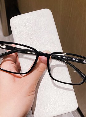 近视眼镜男款潮黑色大框可配度数TR超轻全框防蓝光平光镜女眼镜框