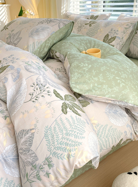 美式田园纯棉被套单件100全棉200x230被单150x200宿舍单双人被罩