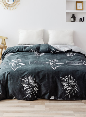 纯棉被套单件全棉1.5米200x230双人宿舍被罩1.6x2.1单人1.8x2.0