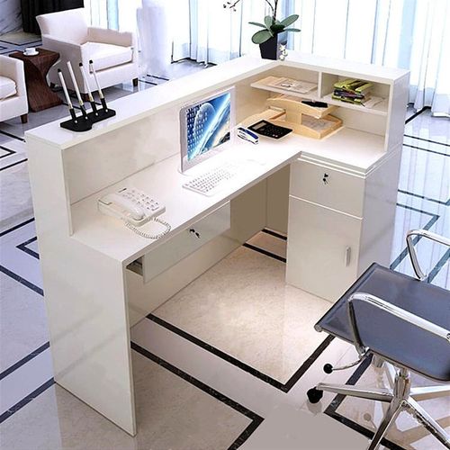 转角前台收银台j公司前台接待台吧台桌饭店超市服装店收银台柜台