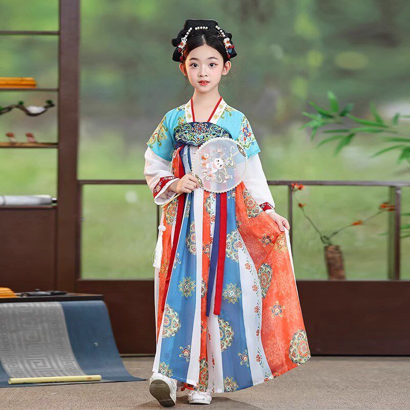 女童汉服2025新款中国风公主裙小女孩古风超仙襦裙儿童古装连衣裙