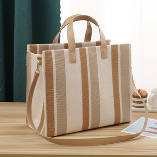 大学生上课手提帆布上班通勤单肩斜跨大容量笔记本A4教师公文包