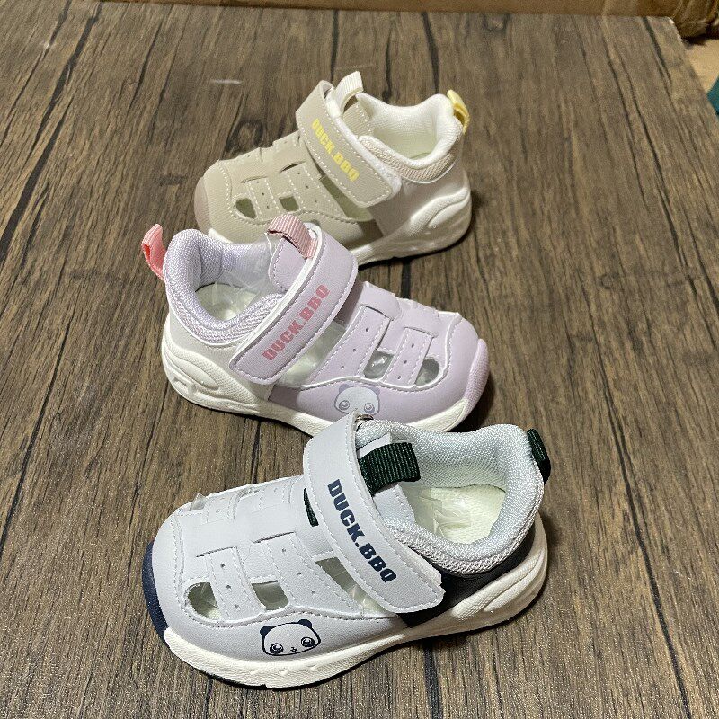 25夏款宝宝凉鞋机能鞋男女童婴幼儿包头软幼童鞋0-2透气学步运动