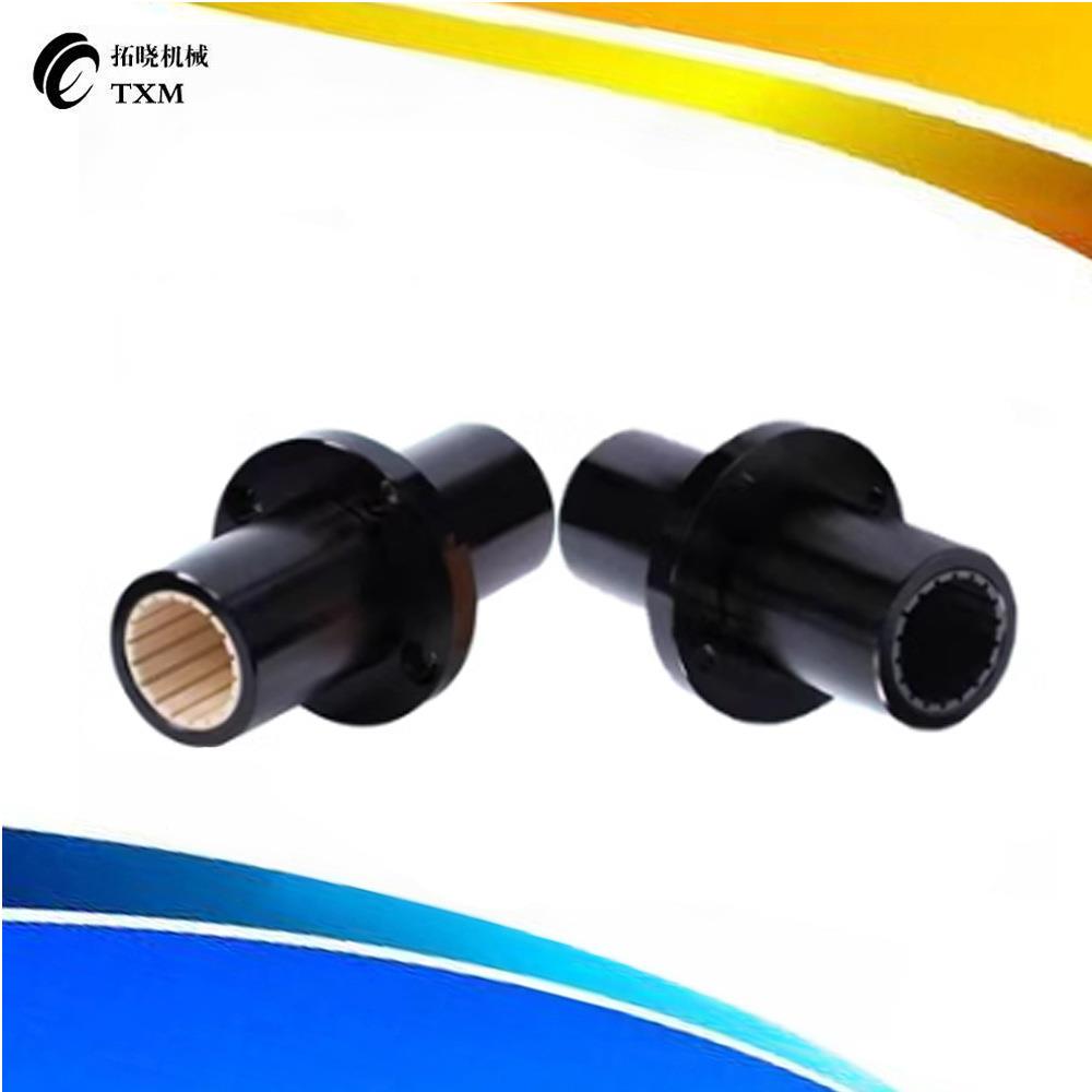 中间圆法兰直线轴承工程塑料轴套加长型J-LMFM30L LIN-02RFM-30