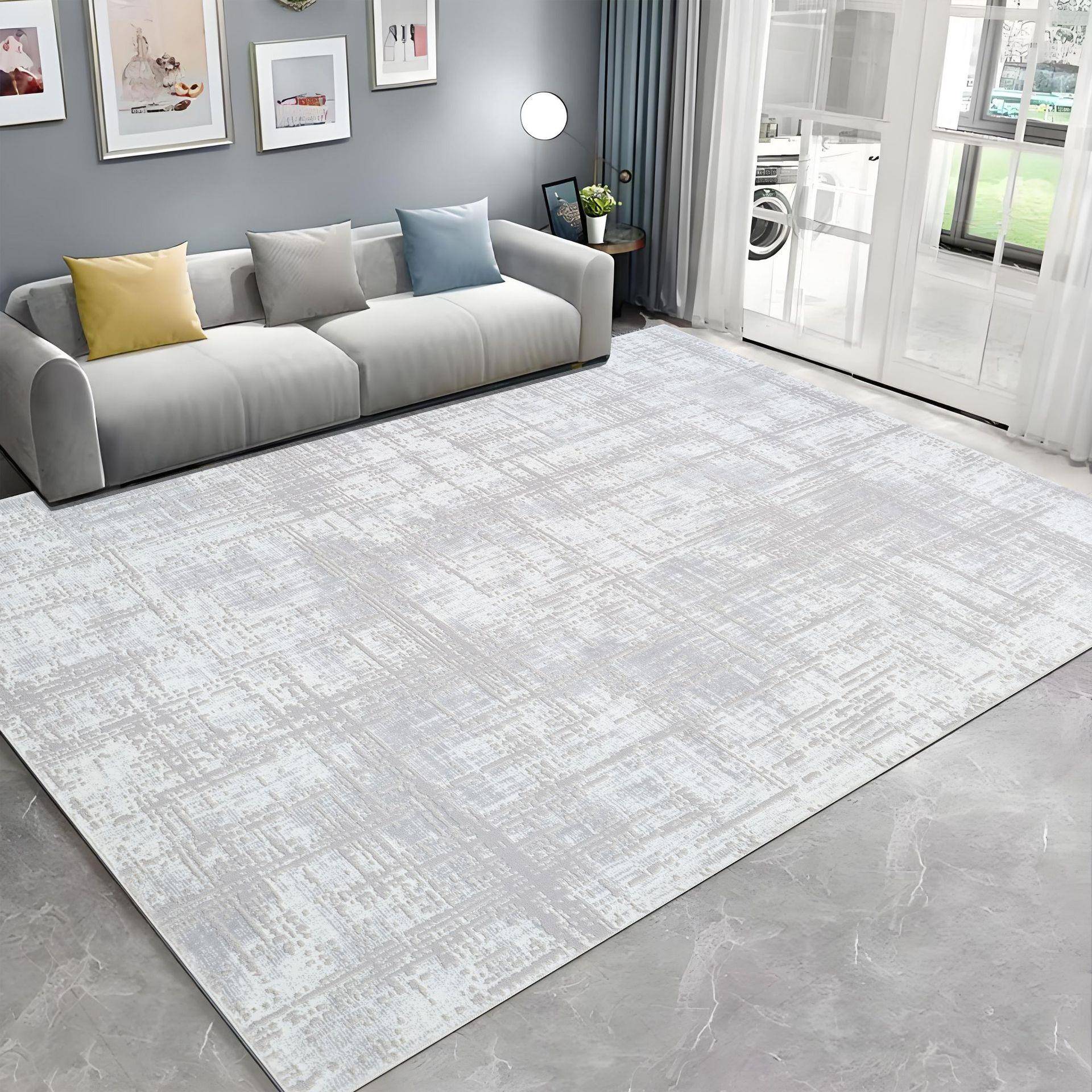 进口家用无胶客厅地毯土耳其高级轻奢简约卧室茶几威尔顿机织丙纶