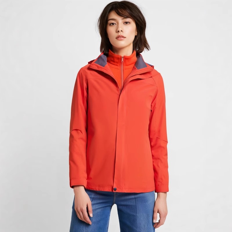 冲锋衣两件套户外定制可拆卸纯色