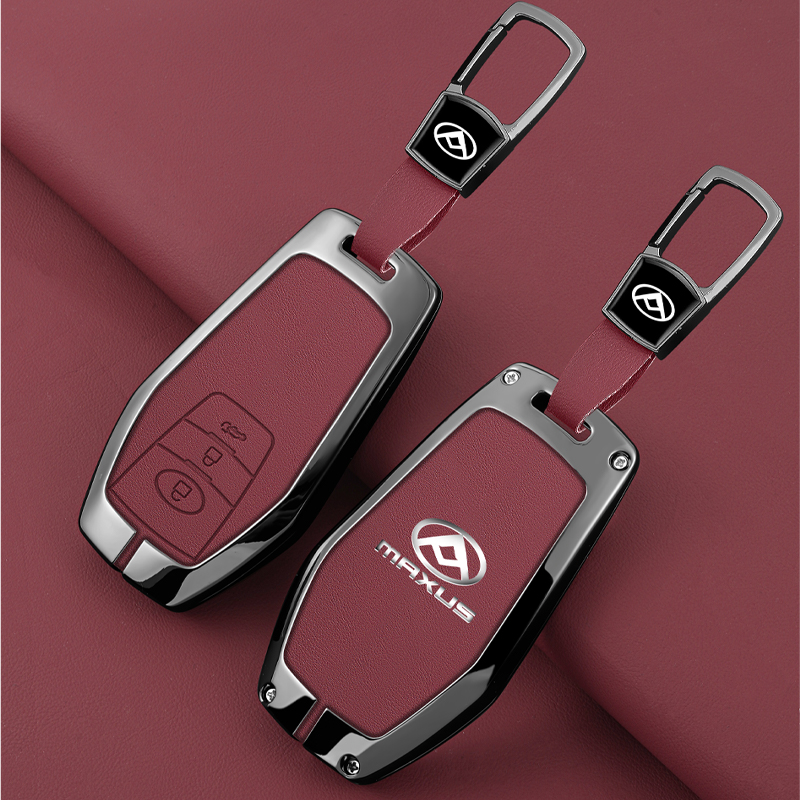 适用上汽大通17款d90钥匙套全包2021款大通D90pro钥匙壳包金属扣