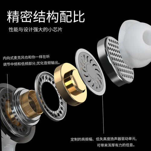 有线耳机高音质入耳式k歌高音质typec接口带线3.5mm圆孔电脑安卓