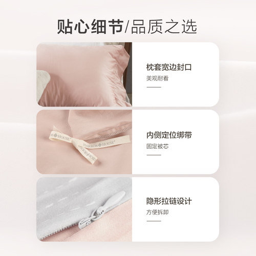 HarborHouse四件套轻奢高级感四季通用60支贡缎全棉纯棉四件套Kim