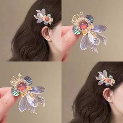 超仙古风幻彩锦鲤侧边对夹