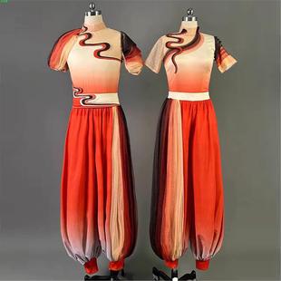 2025新款男女胶州古典舞秧歌服飘逸中国风打鼓舞演出服扇子舞蹈服