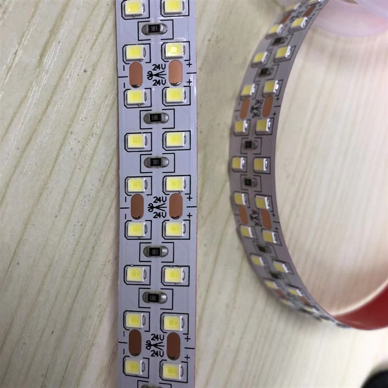 led灯带12V/24V/2835双排240珠超亮贴片软灯带吊顶暗槽宽线型灯条