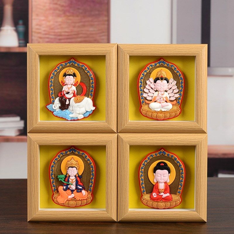 十二生肖本命佛守护神相框摆件中国风桌面装饰菩萨佛像生日小礼品,家居饰品,桌面摆件,淘宝优惠券,粉丝福利购,淘宝优惠卷