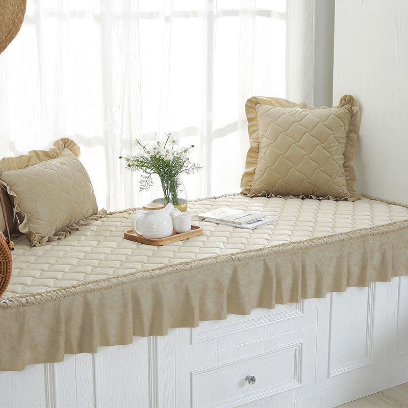 飘窗垫窗台垫定做欧式防滑卧室飘窗毯榻榻米卡座坐垫加厚阳台垫子