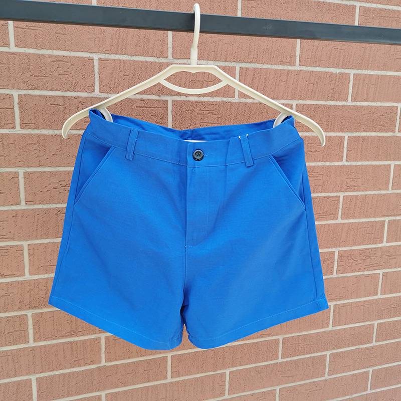 西裤版型休闲短裤男士三分裤 纯棉修身3分裤夏季超短裤男士系腰带