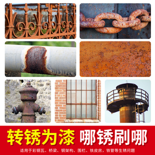 带锈转化底漆水性油漆金属防锈除铁锈转化剂液翻新钢铁除锈免打磨