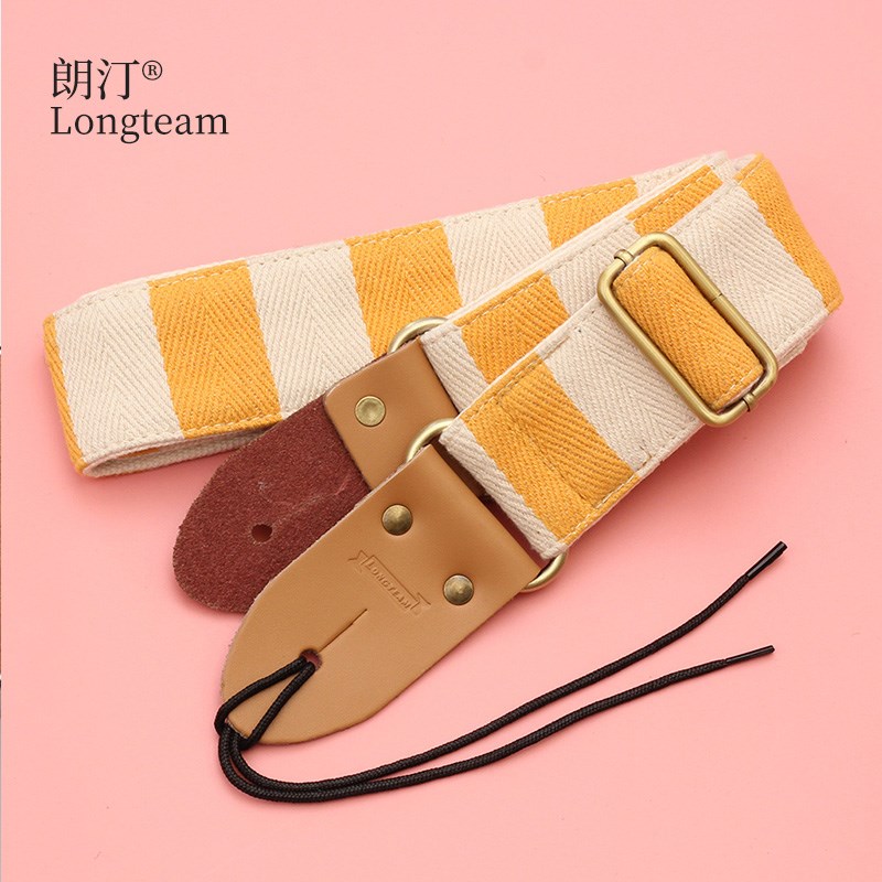 朗汀民谣木吉他背带格子电吉他肩带贝司斜跨加厚琴带子吉他配件