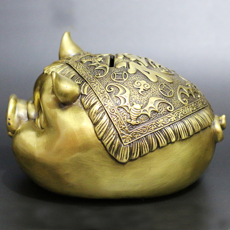 黄铜猪黄铜生肖猪储蓄罐 金属