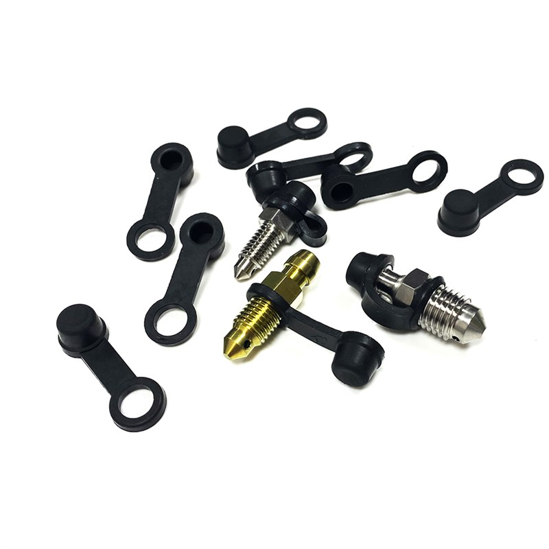 卡钳排油b螺丝钛合金M8刹车泵排气接油管螃蟹鲍鱼摩托车电动车TC4