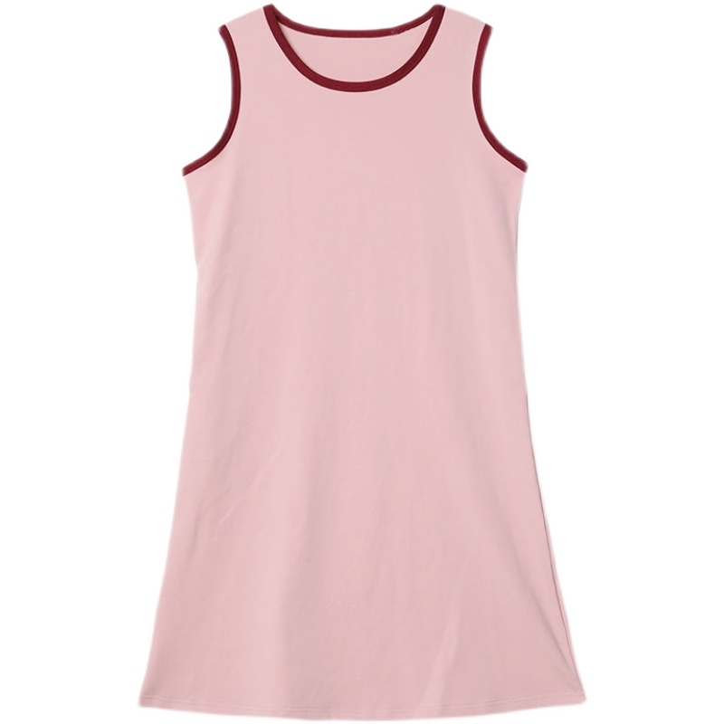 睡裙女夏季无袖纯棉中年妇女妈妈夏天薄款全棉中长款睡衣裙子外穿