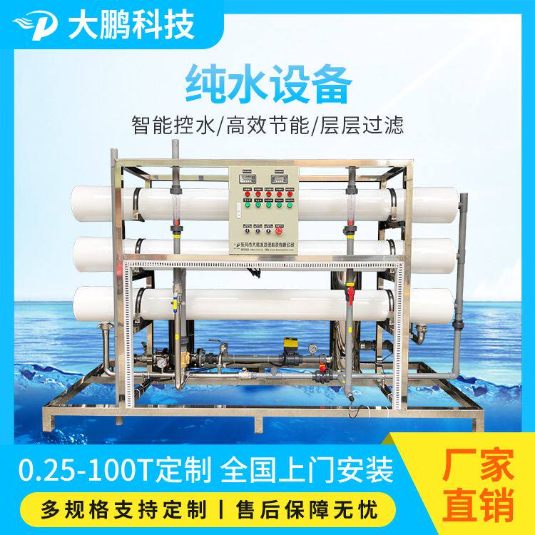 东莞厂家直供0.25-100吨单双级反渗透纯水设备 去离子水处理设备