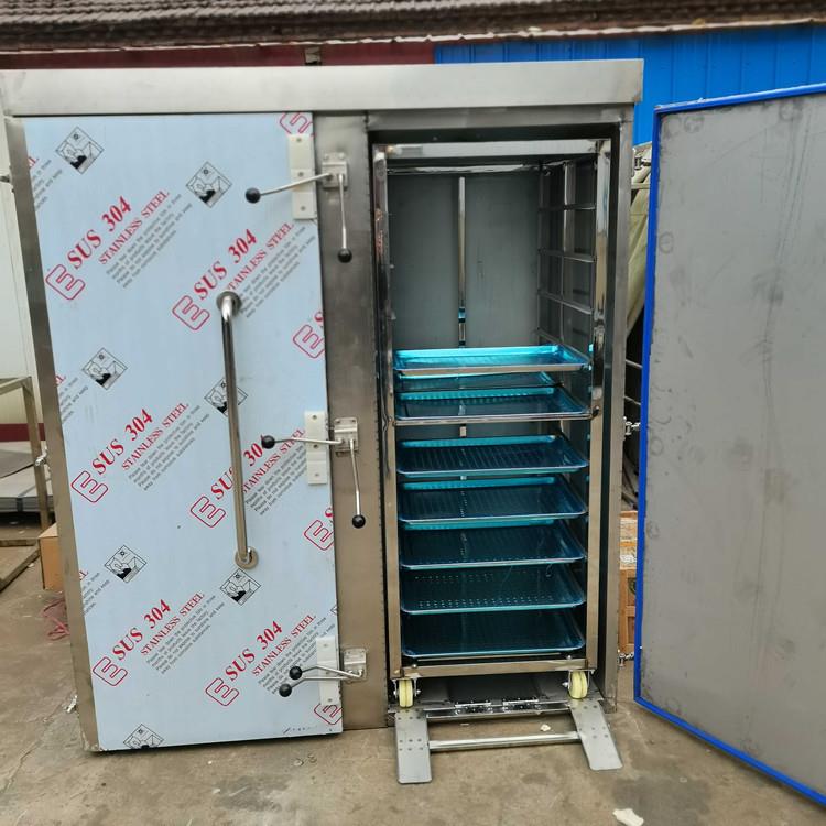 供应全自动不锈钢大型馒头蒸房 面试蒸箱 推车式双门馒头蒸房