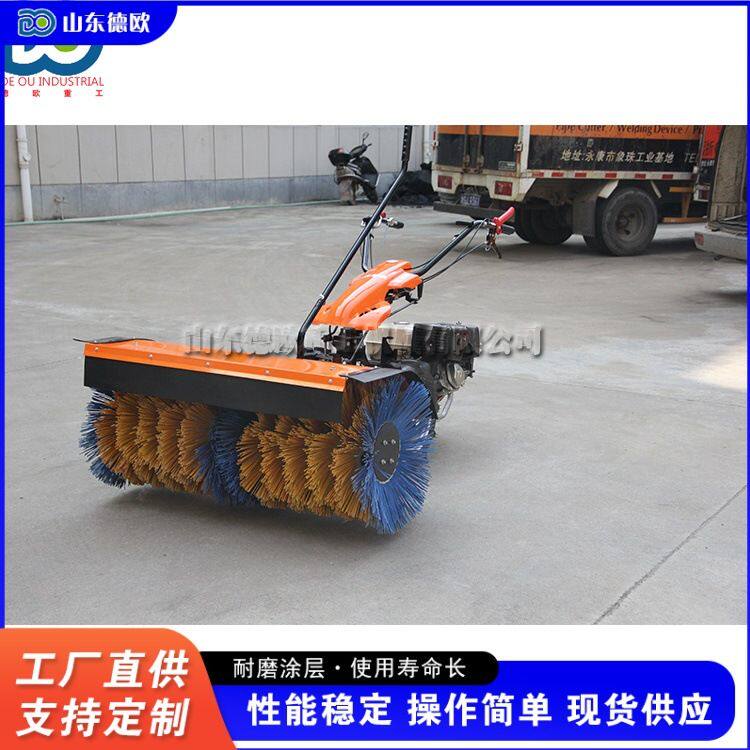 手推式马路清雪设备 工地厂房双胎抛雪机 小型电动小区除雪车