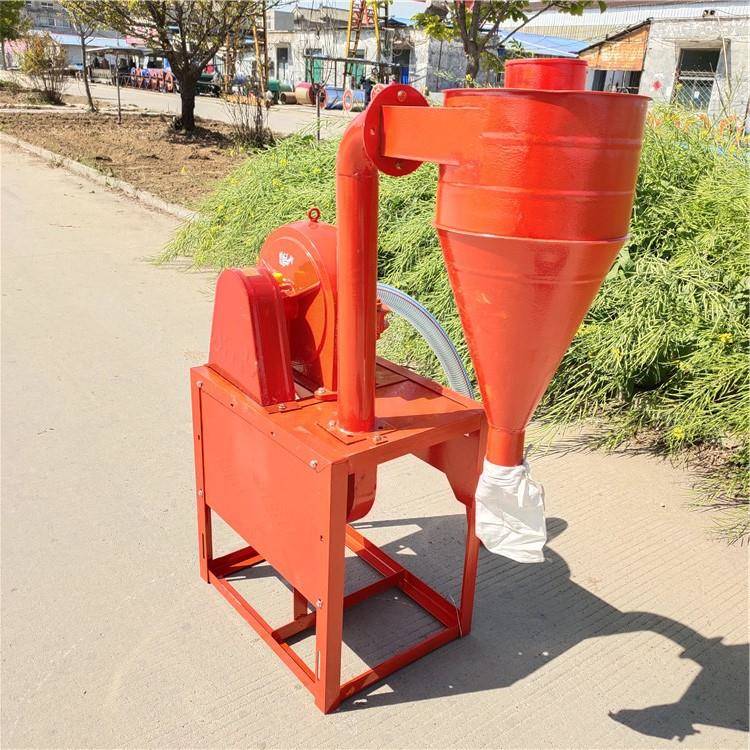 23型号家用玉米粉碎机 自吸式齿盘磨粉机 无尘自吸磨碎机