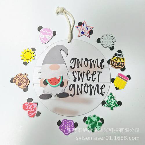 定制欢迎门牌挂饰 外贸出口节日装饰品咖啡店木屋门口礼物装扮品