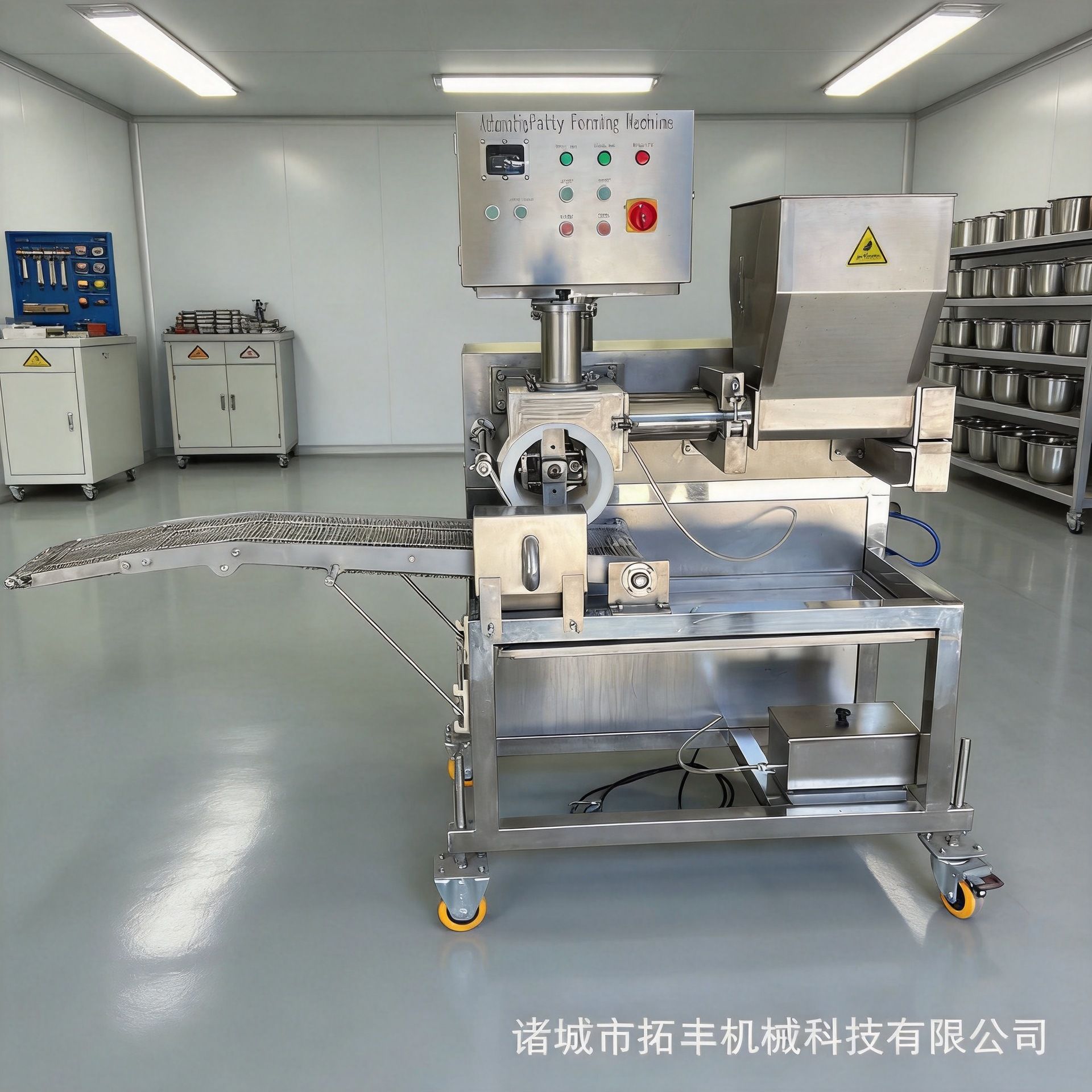 300型全自动肉饼成型机 狗粮饼干成型机 汉堡牛肉饼成型机