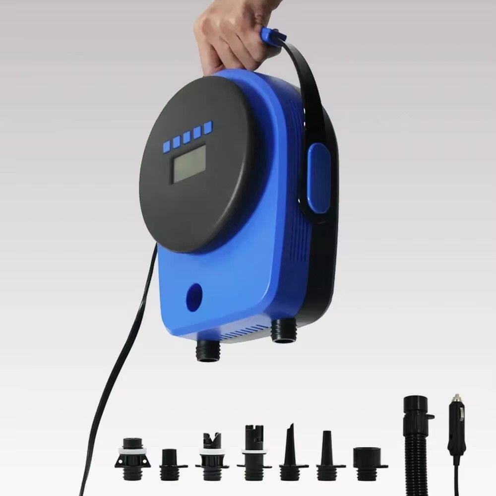 12V 110W 20PSI SUP桨式电动充气泵12V车载电动充气泵高压充气泵