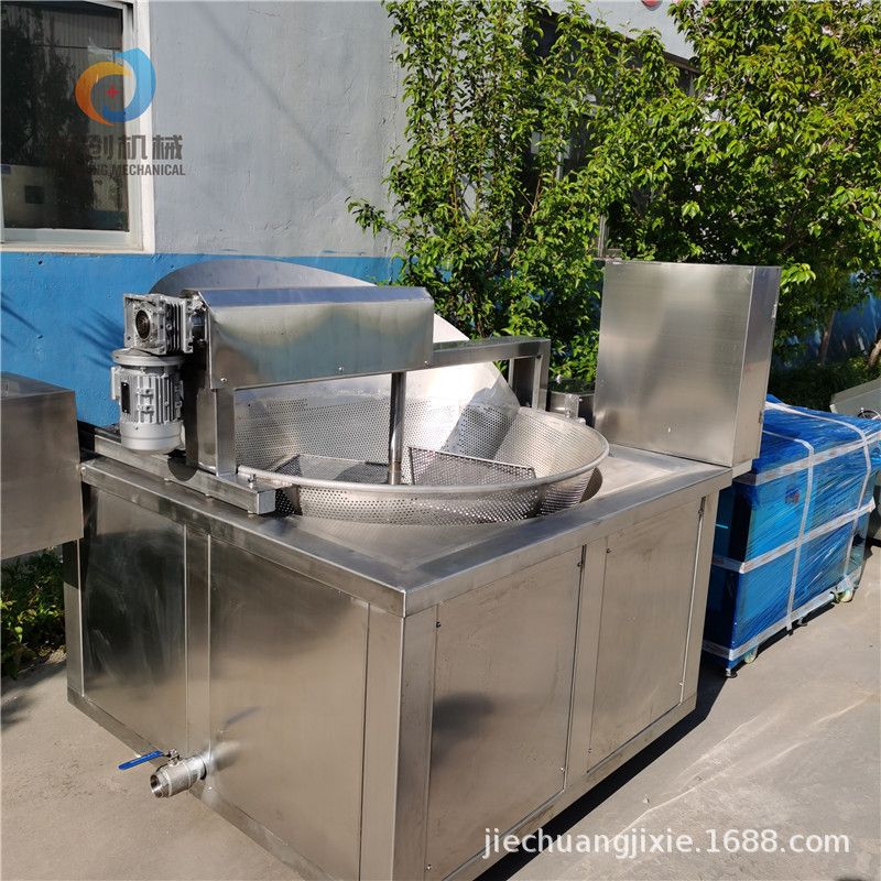杂粮锅巴油炸锅 膨化食品专用油炸机 自动搅拌苦荞片油炸机器