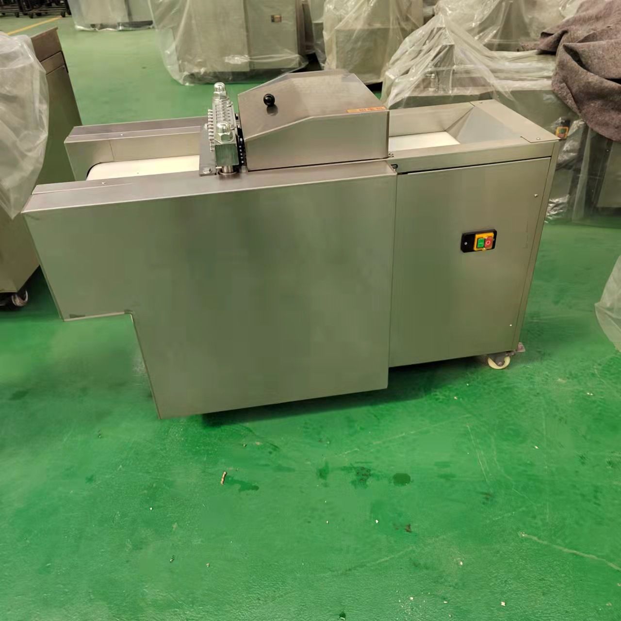 全不锈钢减速机款禽类切块机鸡鸭排骨猪蹄切块熟食加工设备
