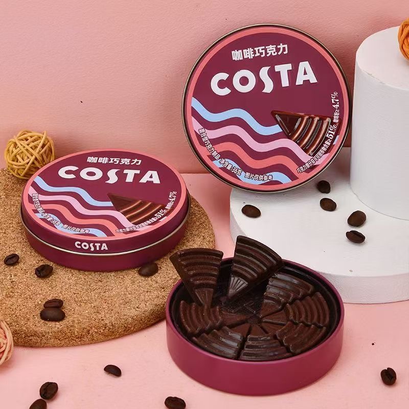 COSTA咖世家咖啡巧克力36g罐装