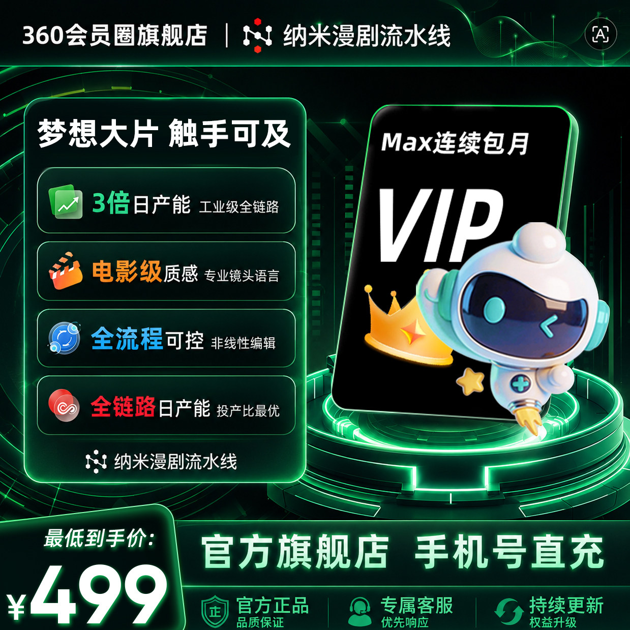 【Max连续包月】纳米漫剧流水线专业AI漫剧制作短剧智能视频生成